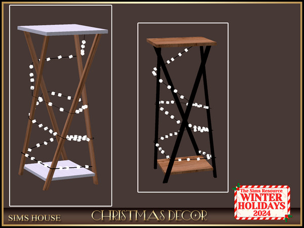 Sims 4 — [Sims Housee ] LIGHTED TABLE (LAMP) | CHRISTMAS DECOR by Sims_House — CHRISTMAS DECOR