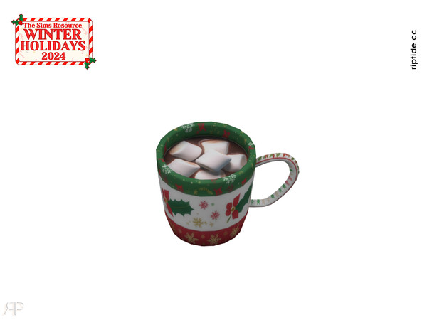 Sims 4 — Riptide-CC Holiday Dreams Collection Hot Chocolate Mug by Riptidecc — Transform your space into a cozy Christmas