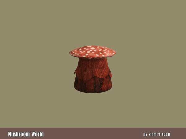 Sims 4 — Mushroom World - Chair by siomisvault — I had a mushroom attack and ended up making this set haha don't judge