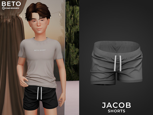 Sims 4 — Jacob (Short - Child version) by Beto_ae0 — Men's sportswear, enjoy it - 08 colors