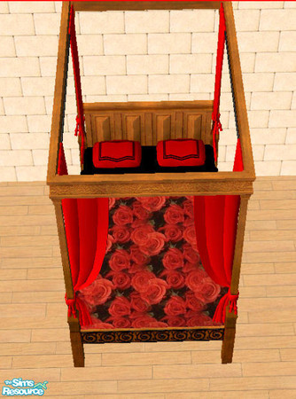 Sims 2 — Red Rose Bed - Bedding by mackey2269 — A beautiful red rose bed! Looks great in the game with or without the