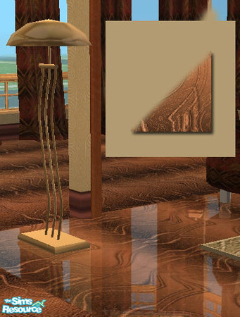 Sims 2 — Prailline Livingroom - Triangular floor  by Cloisonne — Reflective floor tile.