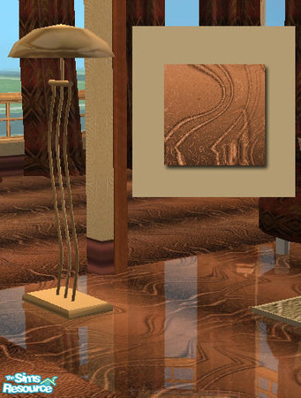 Sims 2 — Prailline Livingroom - Square floor tile by Cloisonne — Reflective floor tile.