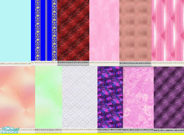 Sims 2 — dorm set B by skinflin — dorm walls part b