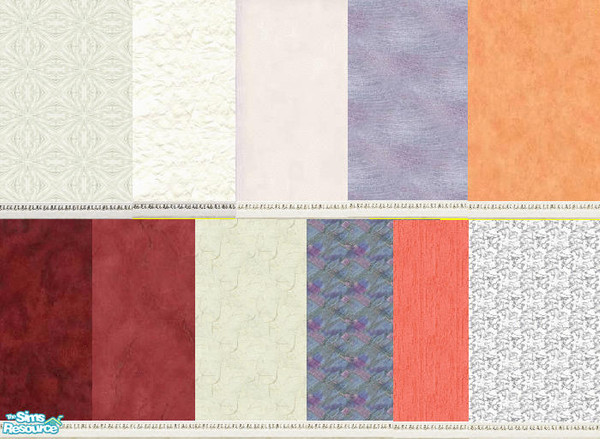 Sims 2 — dorm set A by skinflin — wall for the dorm