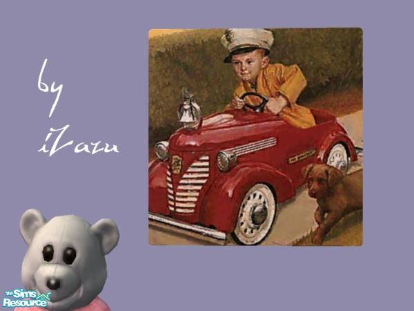 Sims 2 — Children At Play 7 by iZazu — Set includes 7 paintings which can be found in the game catelog under the "A