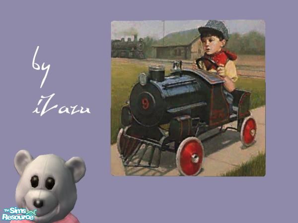 Sims 2 — Children At Play 4 by iZazu — Set includes 7 paintings which can be found in the game catelog under the "A