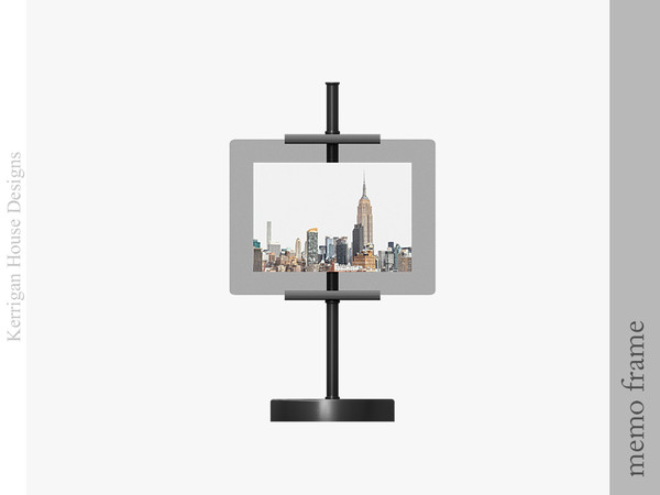 Sims 4 — Memo Desk Frame by kerriganhouse — A stylish luxury desk clutter and deco set.