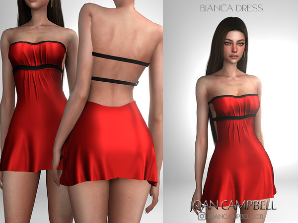 Sims 4 — BIANCA DRESS by Joan_Campbell_Beauty_ — 4 swatches Custom thumbnail Original mesh