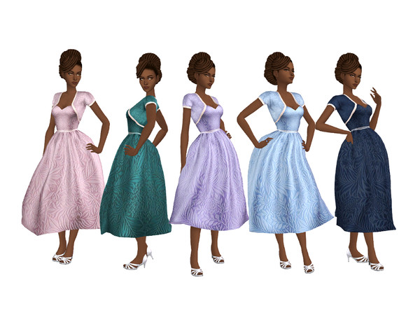 Sims 4 — TFI_Recolour_Sifix_Noelle_JANUARY_Velvet.package by thefoggiestidea — A recolour of the Sifix Noelle dress.