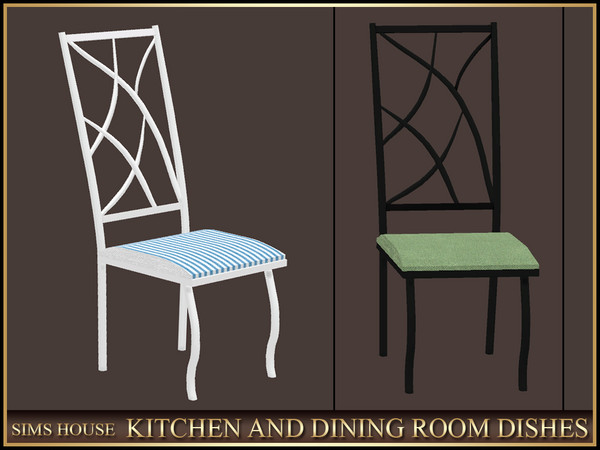 Sims 4 — [Sims House ] DINING CHAIR | KITCHEN AND DINING ROOM DISHES by Sims_House — KITCHEN AND DINING ROOM EQUIPMENT