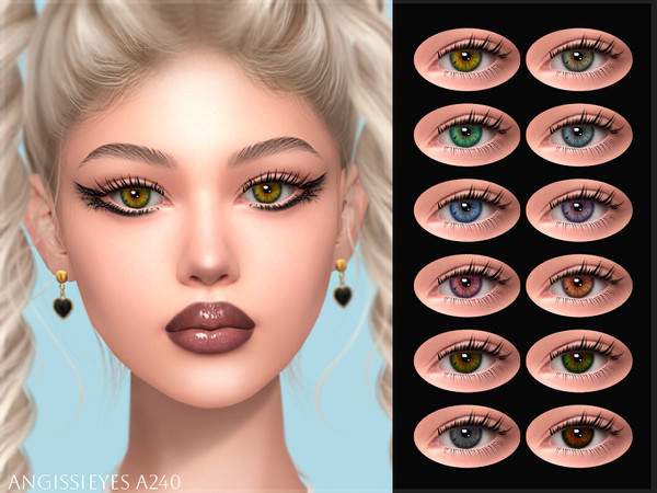 Sims 4 — EYES A240 by ANGISSI — PREVIEWS MADE USING HQ MOD Facepaint category
