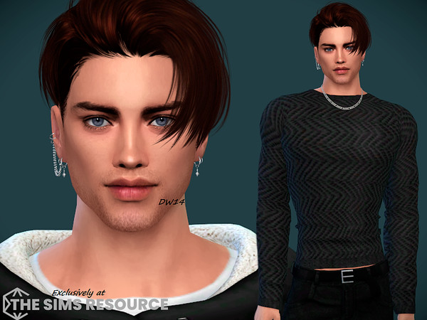 Sims 4 — Yuri Scalea by DarkWave14 — Download all CC's listed in the Required Tab to have the sim like in the pictures.