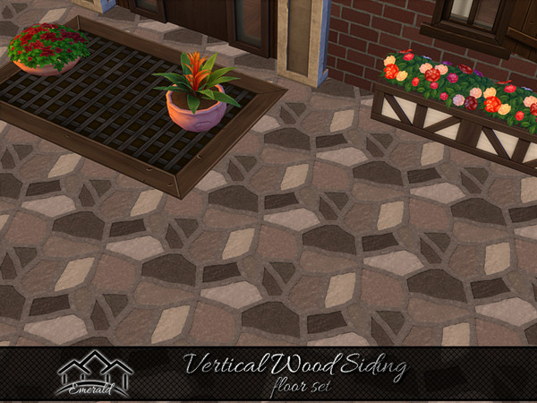 Sims 4 — Vertical Wood Siding floor4 by Emerald — Wherever you're building your home Vertical Wood Siding can endure