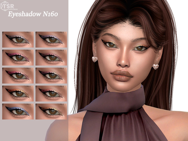 Sims 4 — Eyeshadow N160 by Layla — Previews were made using HQ Mod
