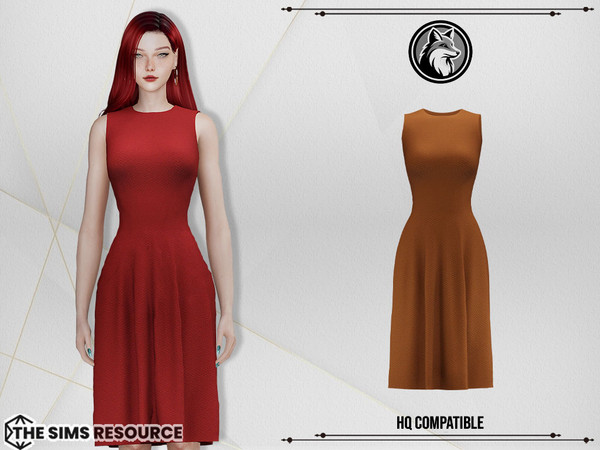 Sims 4 — Clarisse Dress by ForLima — 8 Colors