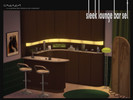 Sims 4 — Sleek Lounge Bar by Creaem — The Sleek Lounge Bar Set is comprised of a modular seven segment cabinet package