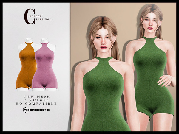 Sims 4 — Jumpsuit O-65 by ChordoftheRings — ChordoftheRing Jumpsuit O-65 - 6 Colors - New Mesh (All LODs) - All Texture