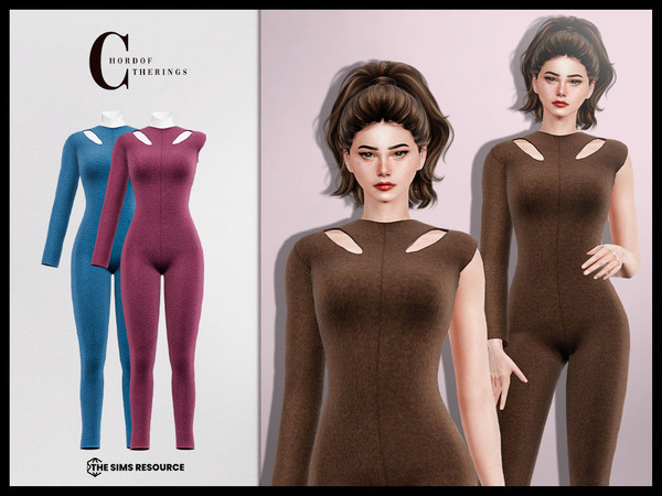 Sims 4 — Jumpsuit O-66 by ChordoftheRings — ChordoftheRing Jumpsuit O-66 - 5 Colors - New Mesh (All LODs) - All Texture