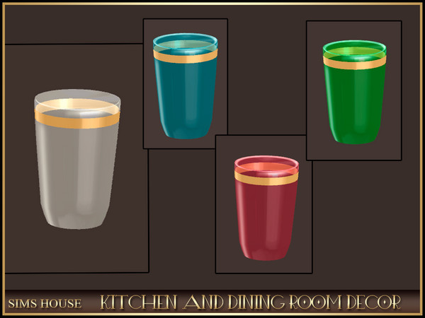 Sims 4 — Sims House GLASS | KITCHEN AND DINING DECOR by Sims_House — KITCHEN AND DINING DECOR