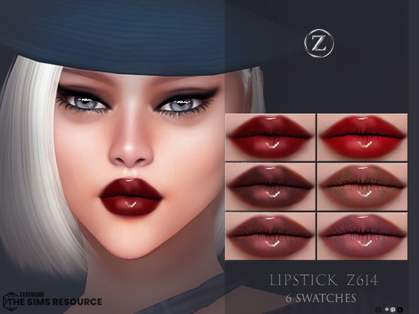 Sims 4 — LIPSTICK Z614 by ZENX — Base Game