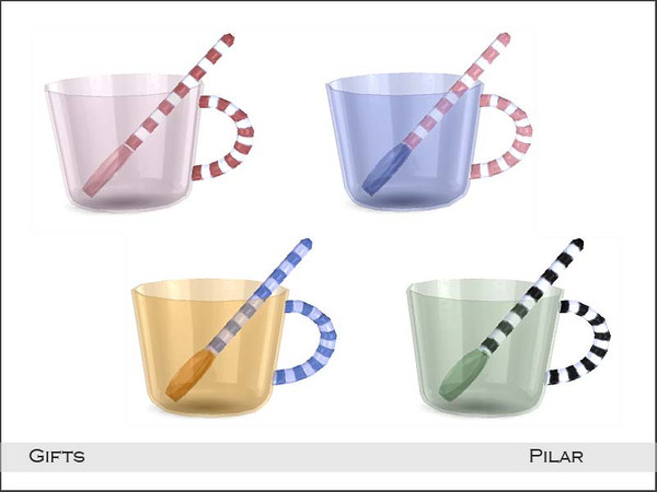 Sims 4 — Pilar Gifts Cup by Pilar — Vibrant Color Gifts for the Home