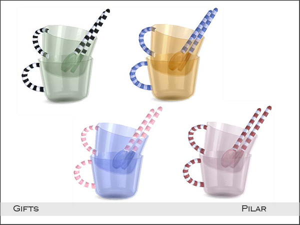 Sims 4 — Pilar Gifts Cup2 by Pilar — Vibrant Color Gifts for the Home