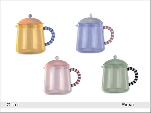 Sims 4 — Pilar Gifts Kettle2 by Pilar — Vibrant Color Gifts for the Home