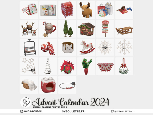 Sims 4 — Advent Calendar 2024 - Flashing snowflake V1 | christmas by Syboubou — This year, it wasn't about decoration