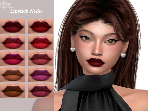 Sims 4 — Lipstick N180 by Layla — Previews were made using HQ Mod