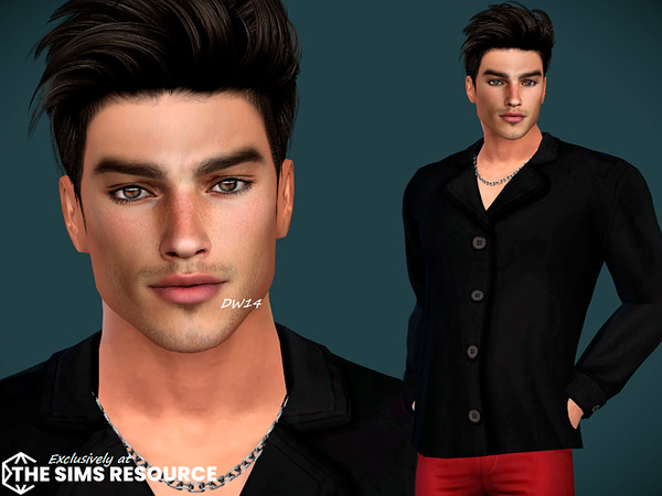Sims 4 — Arlo Perkins by DarkWave14 — Download all CC's listed in the Required Tab to have the sim like in the pictures.