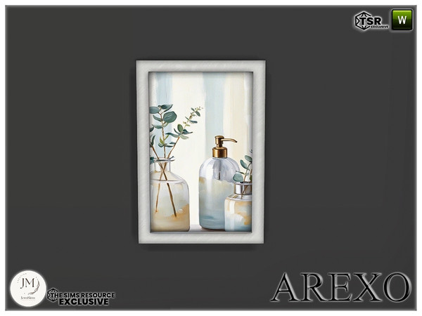Sims 4 — Arexo wall paintings by jomsims — Here is the Arexo bathroom,