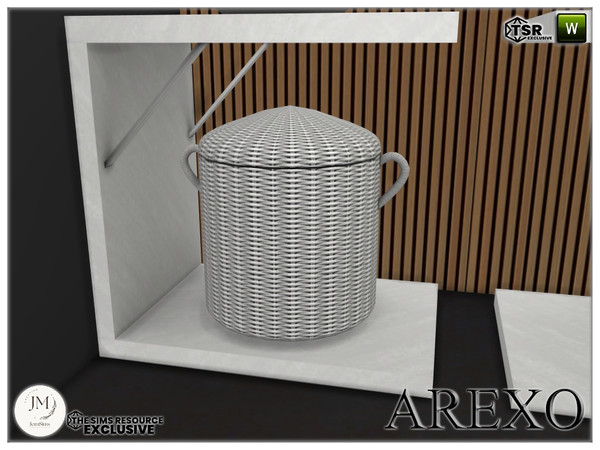 Sims 4 — Arexo deco basket by jomsims — Here is the Arexo bathroom,