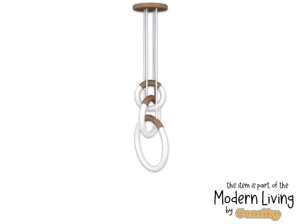 Sims 4 — Comiko Modern Living Room Medium Chandelier by Comiko — Hi! Part 3 - Modern Living Set is base game compatible
