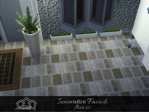 Sims 4 — Innovative Facade floor5 by Emerald — Discover the beauty of innovation facade to add a touch of elegance to