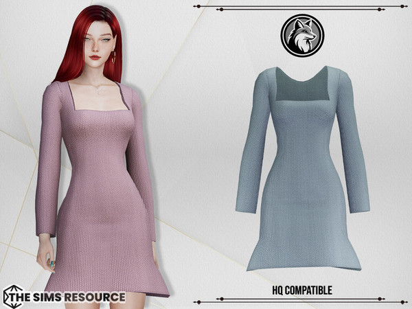 Sims 4 — Clara Dress by ForLima — 4 Colors