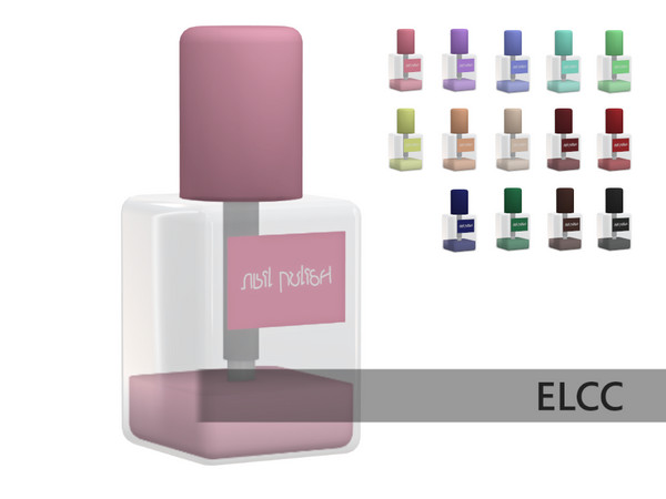 Sims 4 — Bathroom Essentials: Nail Polish by ELCC — Bathroom Essentials: Part I A bathroom organizer with 10 different