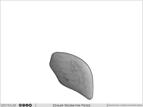 Sims 4 — Zeigler Stone Wing Decor by Onyxium — Onyxium@TSR Design Workshop Decoration Collection - Belong To The 2025