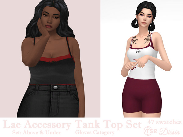Sims 4 — Lae Accessory Tank Top v2 (Under) by Dissia — Accessory tank tops that goes above or under clothing