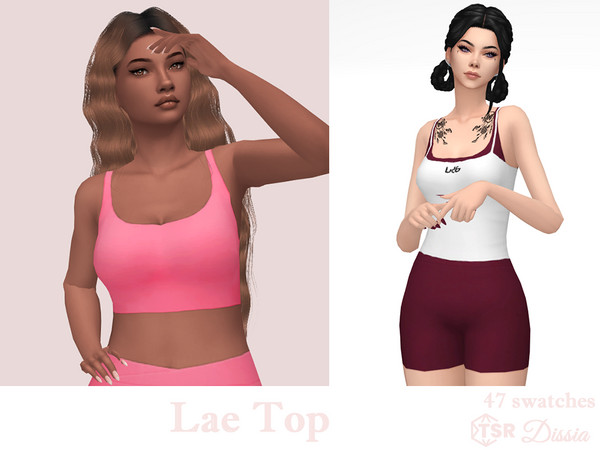 Sims 4 — Lae Top by Dissia — Short sporty bra