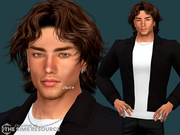 Sims 4 — Clay Wilkinson by DarkWave14 — Download all CC's listed in the Required Tab to have the sim like in the