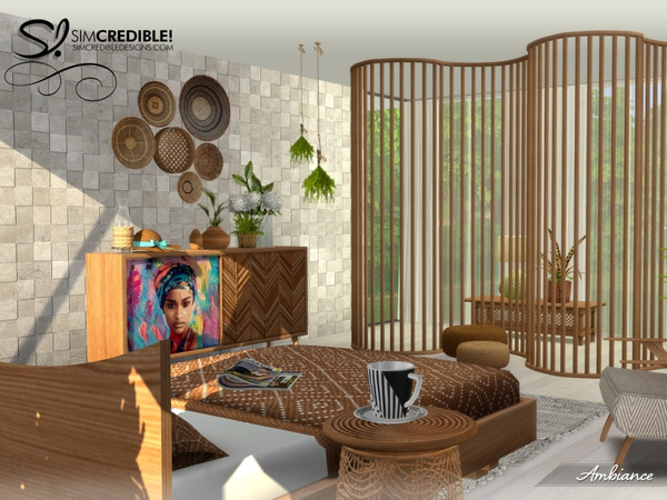 Sims 4 — Ambiance Divider Wavy 2x1 by SIMcredible! — This is the fourth and last Ambiance set. Bringing some modern
