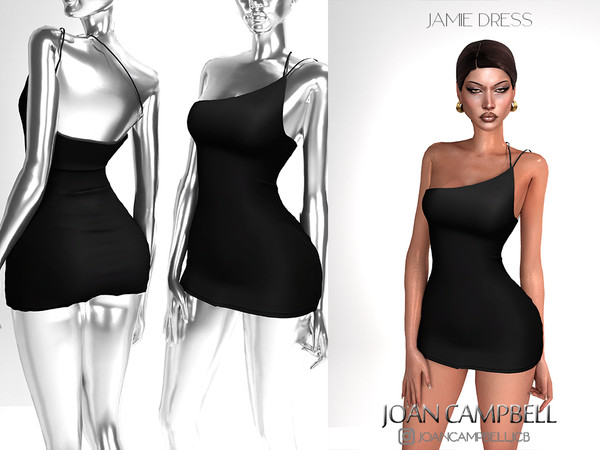 Sims 4 — JAIME DRESS by Joan_Campbell_Beauty_ — 9 swatches Custom thumbnail Original mesh