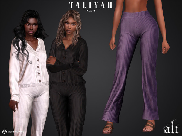 Sims 4 — TALIYAH pants by ali1 — Pants