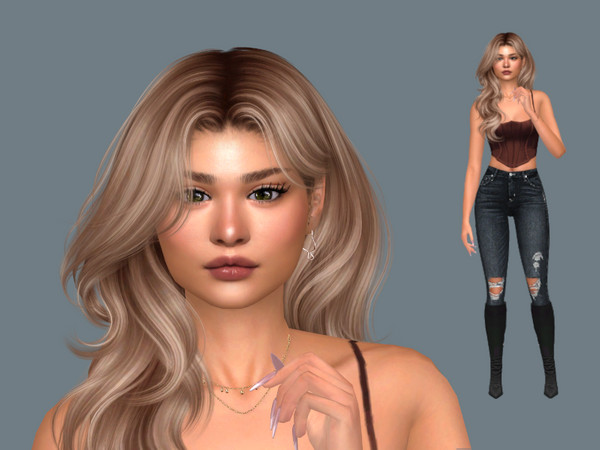 Sims 4 — Elaine Merritt by EmmaGRT — Pronouns are set as she her Make sure to check the Required tab if you want her to