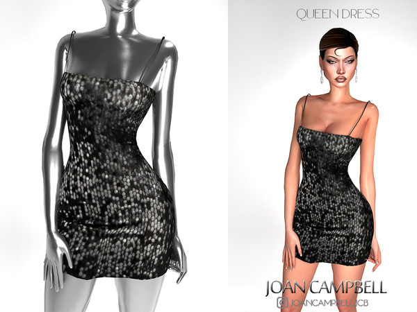 Sims 4 — QUEEN DRESS by Joan_Campbell_Beauty_ — 1 swatch Custom thumbnail Original mesh
