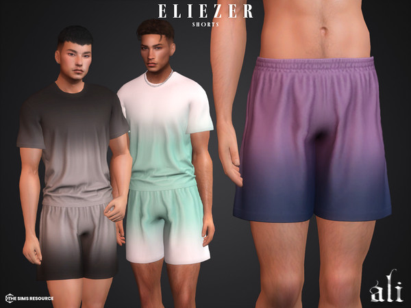 Sims 4 — ELIEZER shorts by ali1 — Ombre Shorts