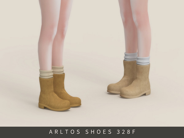 Sims 4 — Winter boots Female by Arltos — 15 colors.