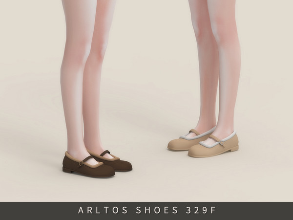 Sims 4 — Winter Mary Jane Female by Arltos — 9 colors.
