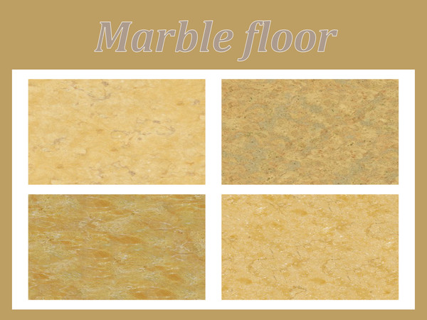Sims 4 — Yellow marble floor by Veresk_Veresk — This yellow marble floor is designed to decorate your interior and give